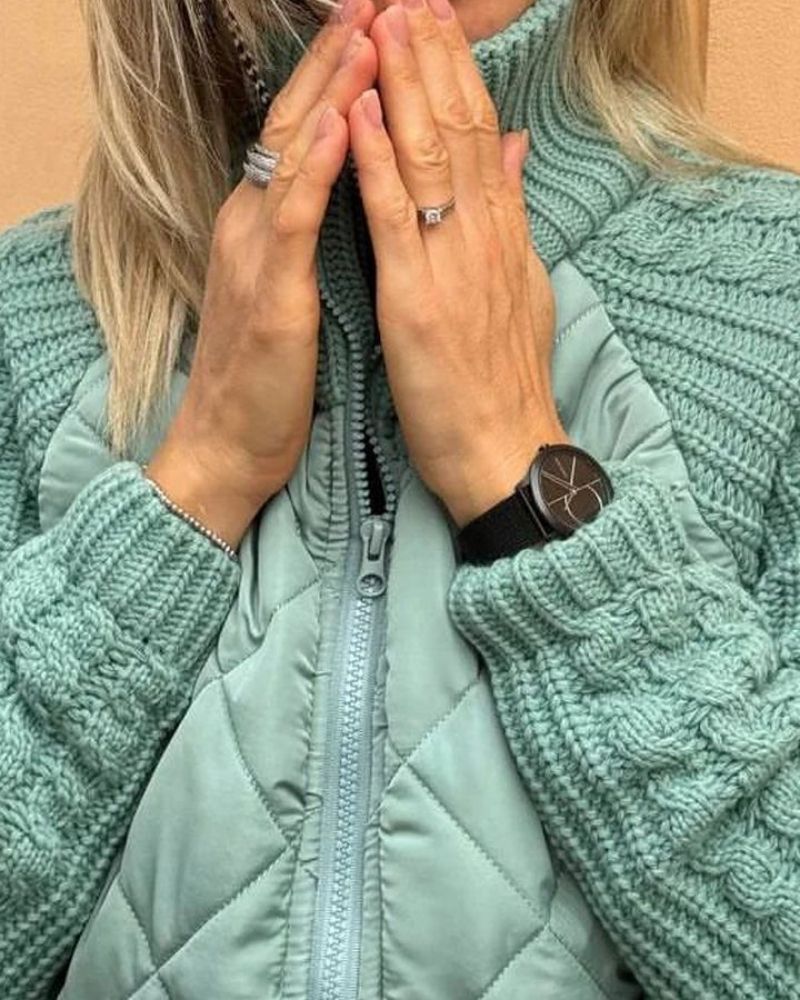 Victoria | Casual Gebreide Fleece Jas