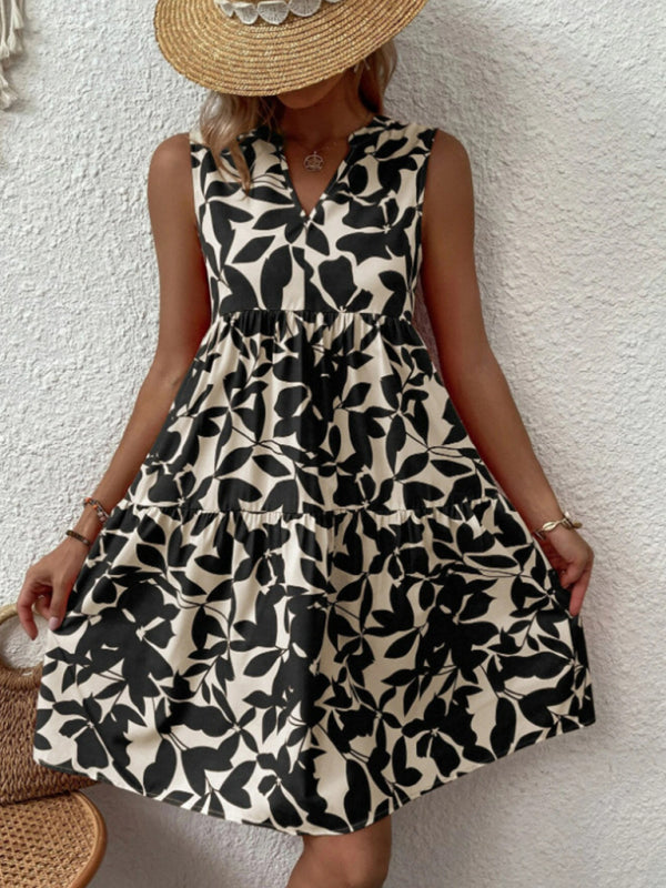 Lina Bloemenjurkje zonder Mouwen