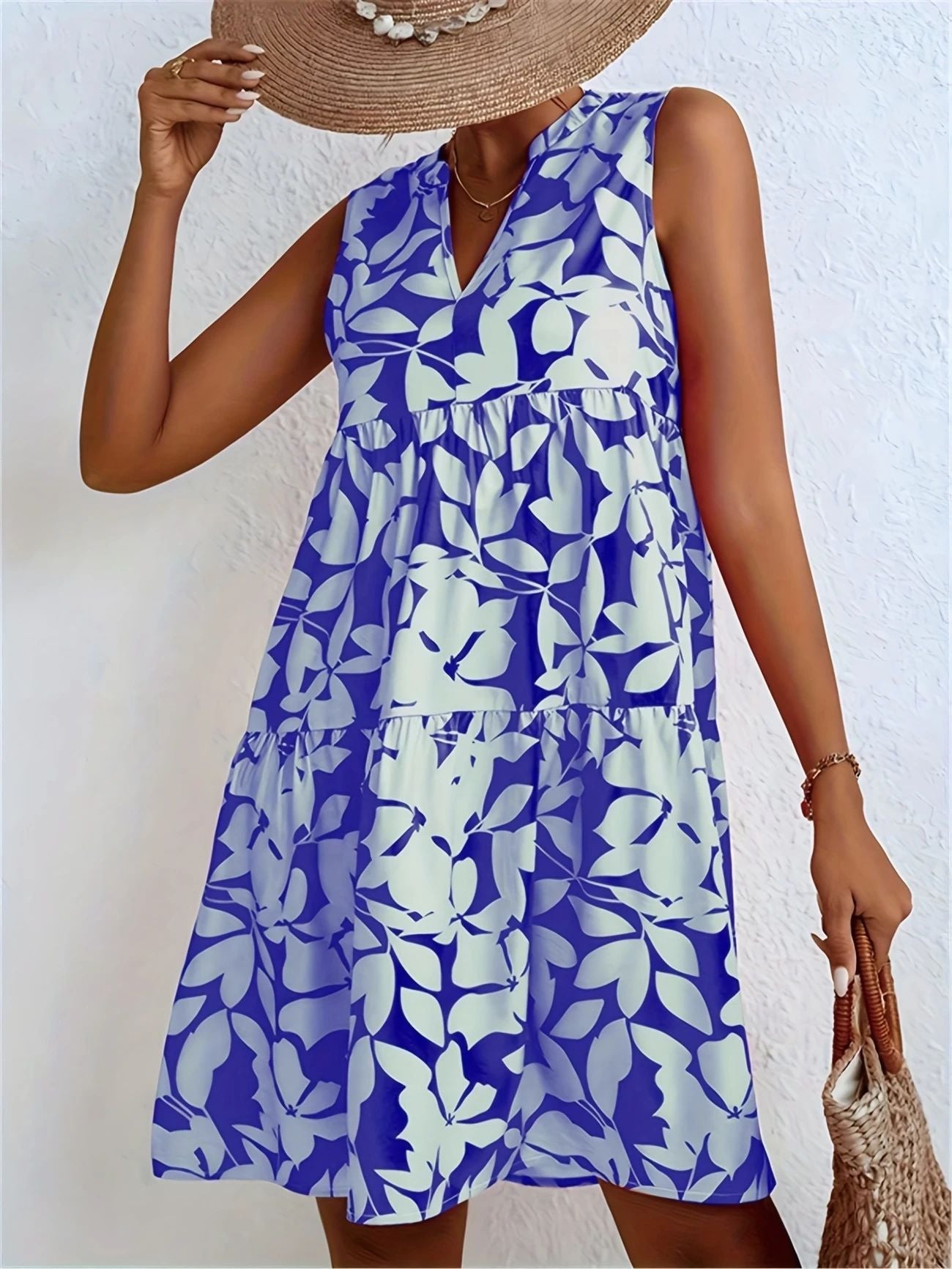 Lina Bloemenjurkje zonder Mouwen