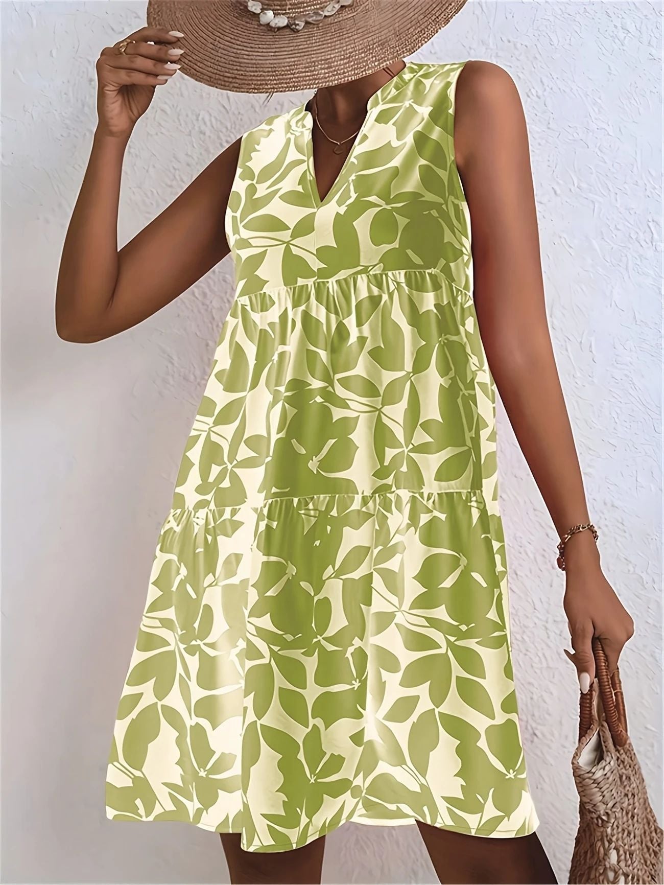 Lina Bloemenjurkje zonder Mouwen