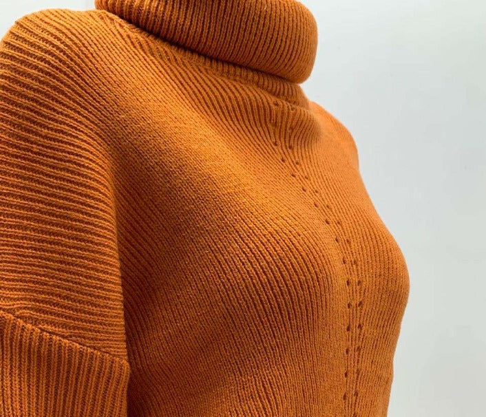 Sweaterjurk met Hoge Hals